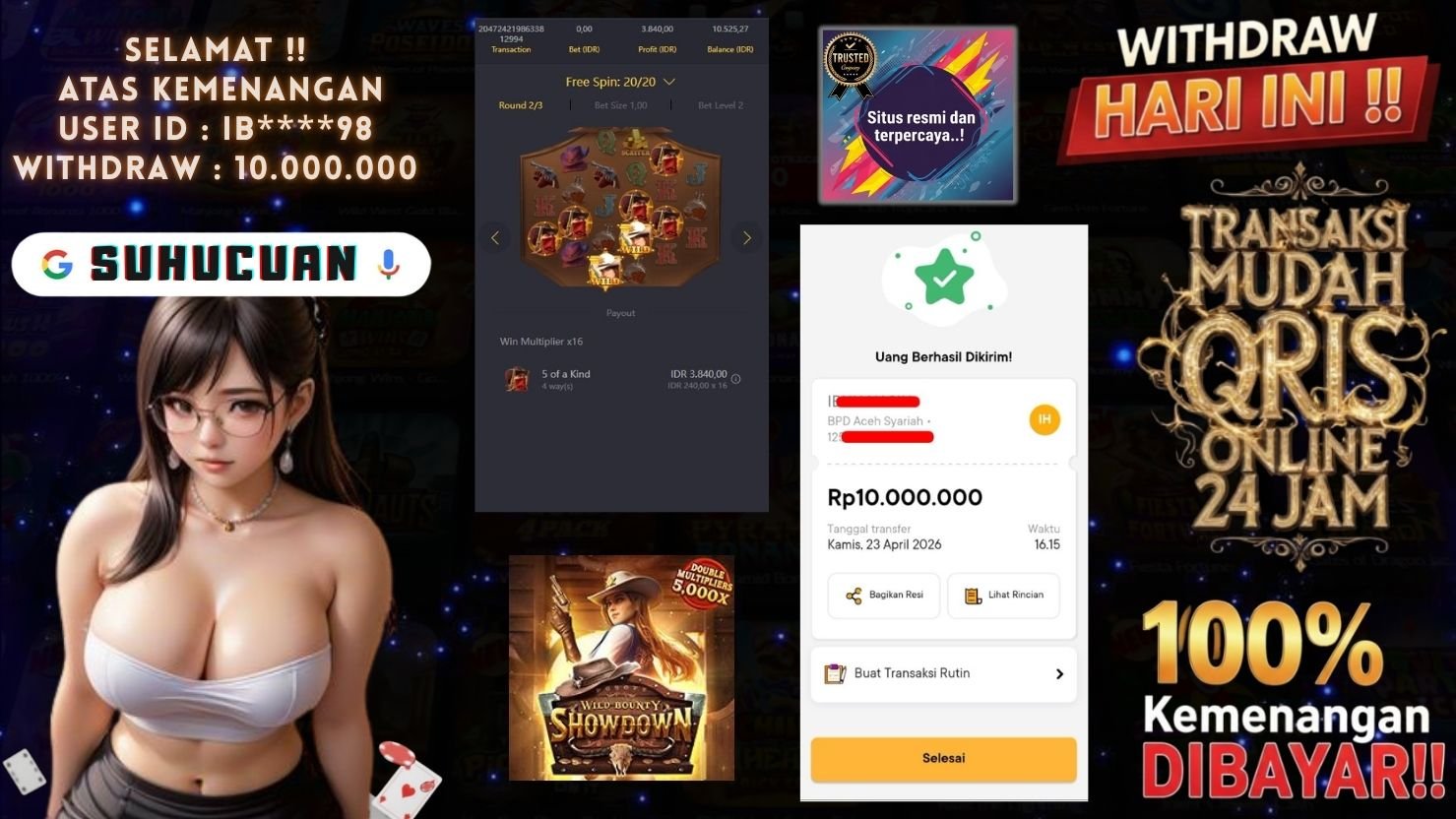 SUHUCUAN JACKPOT SLOT WILD BOUNTY SHOWDOWN